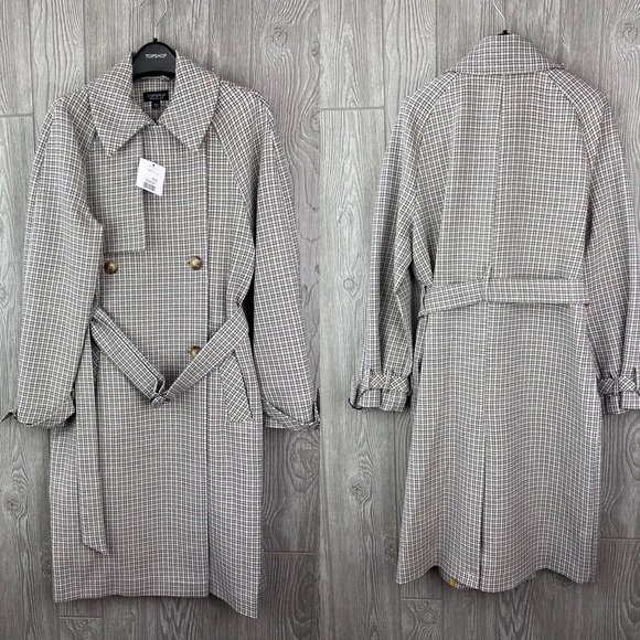 Topshop Angie Double Breasted Trench Hound… - Picture 3 of 6